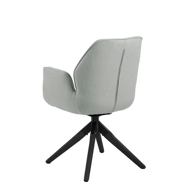 Arden Swivel Dining Chair - Grey & Black