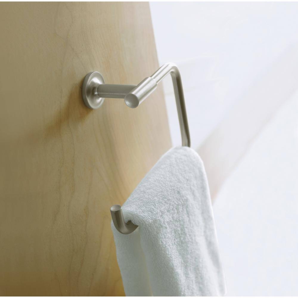 KOHLER Purist Towel Ring in Vibrant Brushed Nickel K-14441-BN