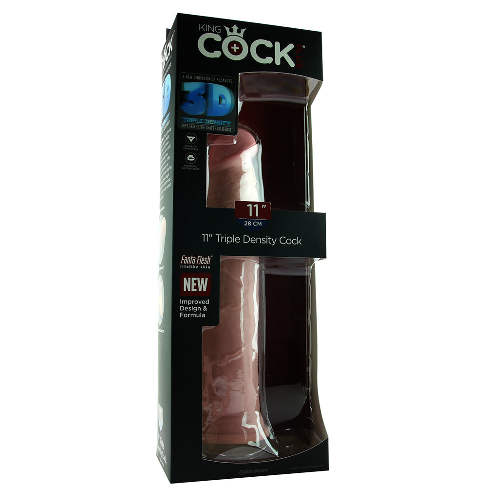 King Cock Plus Triple Density 11 Inch Cock in Flesh