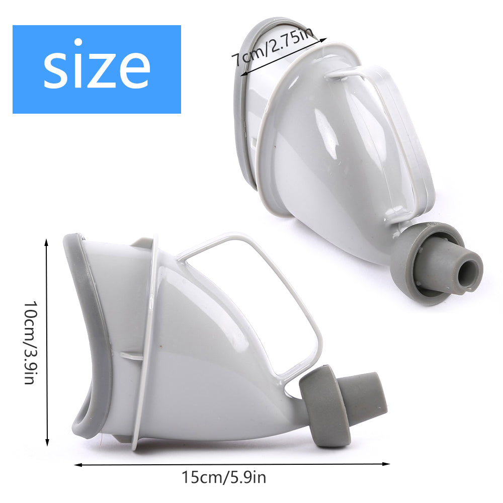 Portable Car Urinal Portable Urinal Emergency Urinal Outdoor Unisex Adult Urinal - Compatible with Most Bottles for Man Woman Potty Funnel Peeing Camping Toilet