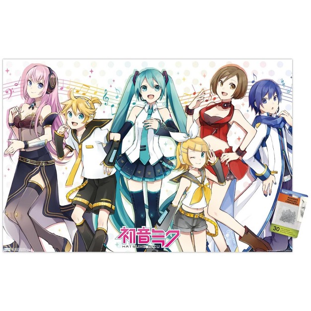 Trends International Hatsune Miku Musical Group Unframed Wall Poster Prints