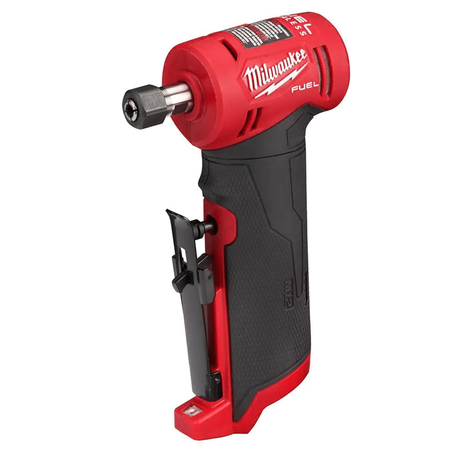 Milwaukee M12 FUEL 12-Volt Lithium-Ion Brushless Cordless 1/4 in. Right Angle Die Grinder， Tool-Only (2485-20)