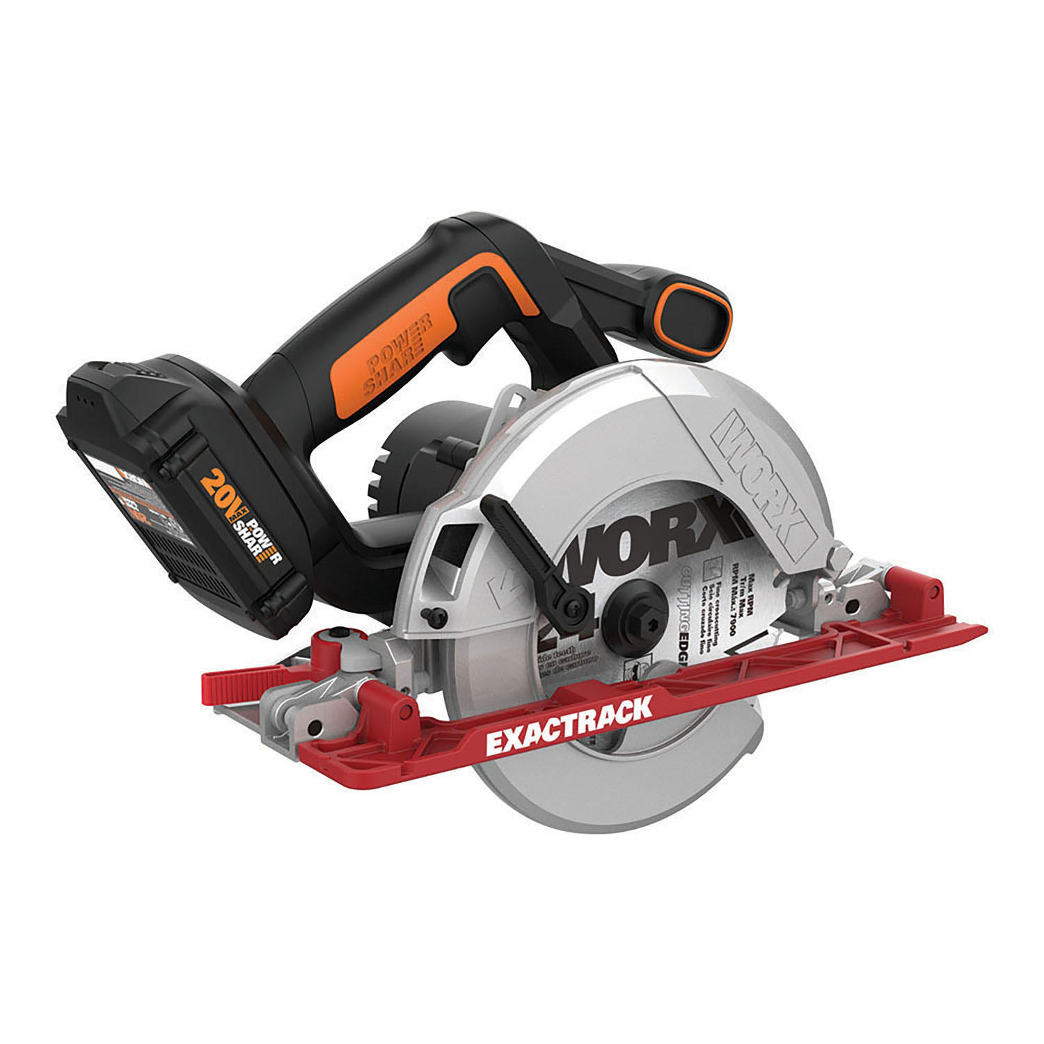 Worx 20V Power Share ExacTrack 6-1/2” Circular Saw