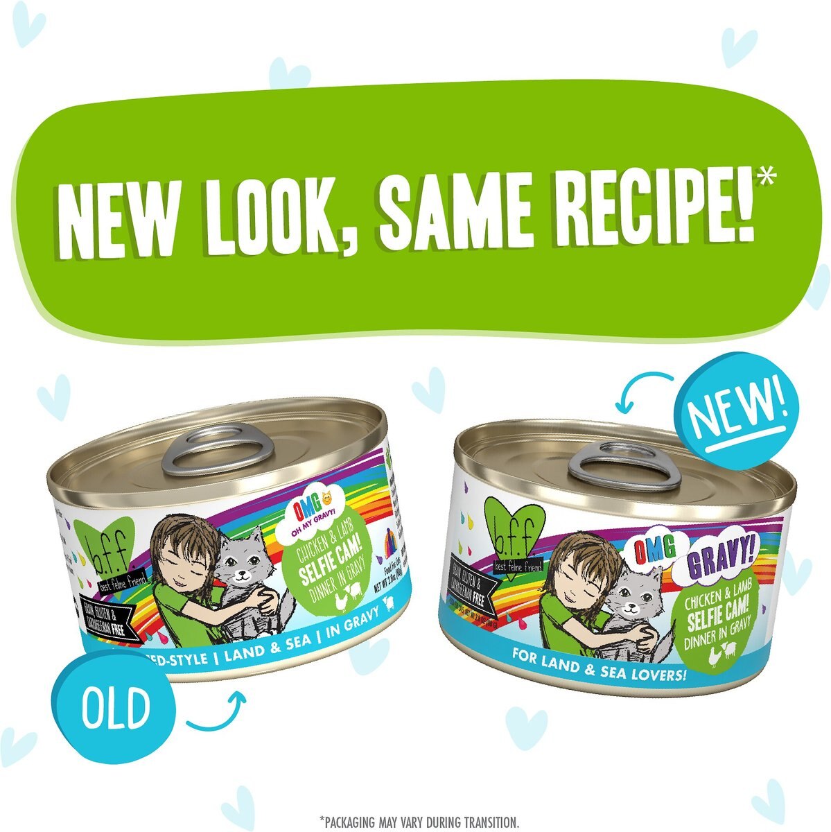 BFF OMG Selfie Cam! Chicken and Lamb Dinner in Gravy Grain-Free Canned Cat Food