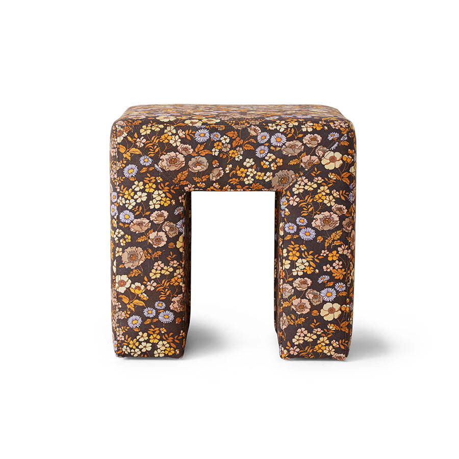 Upholstered stool Bloom