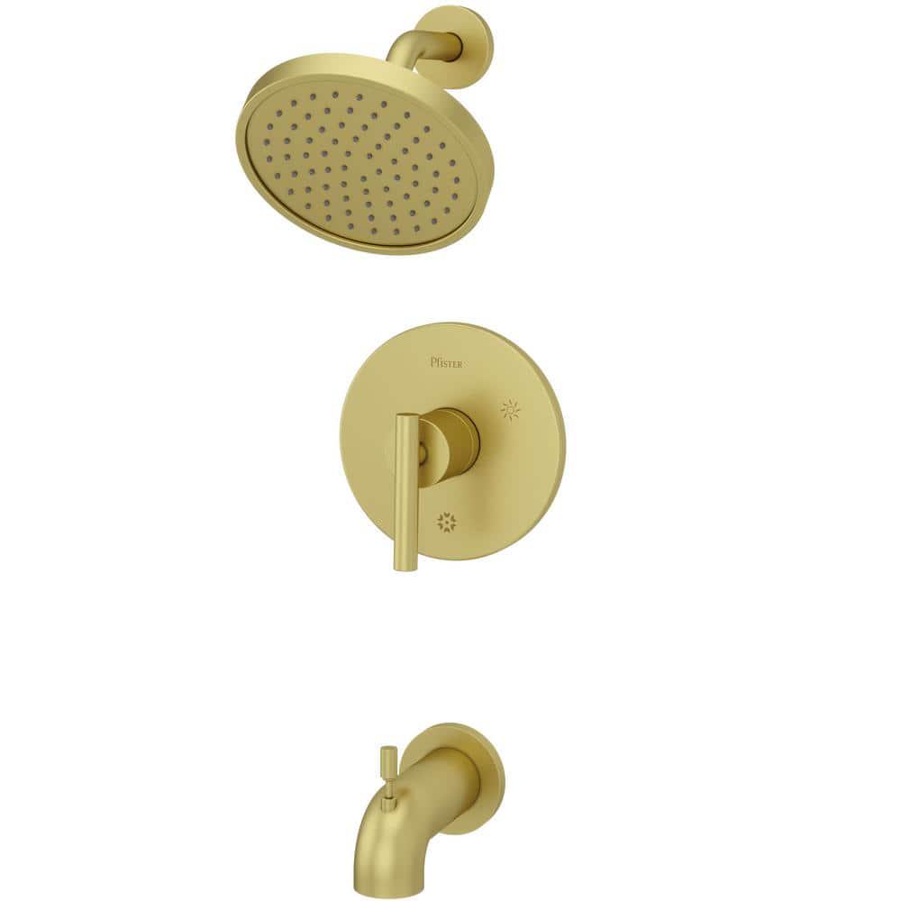 Pfister Contempra 1Handle Tub and Shower Faucet Trim Kit in Brushed Gold