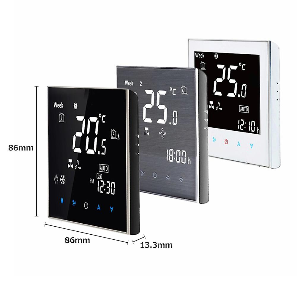 Thermostat Bac-2000elzb Central Air Conditioning Tuya  Zigbee Intelligent Constant Temperature Lcd Screen 5-95 () Wireless Controller Fan Coil Unit Sm