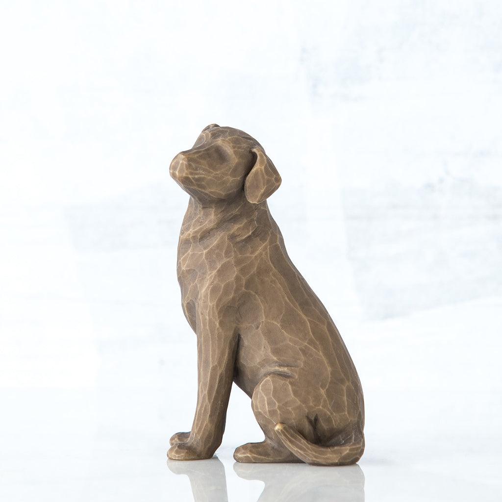 Willow Tree  Love My Dog (Dark) Figurine