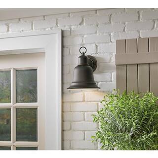 Home Decorators Collection 1-Light Oil Rubbed Bronze Outdoor Wall Lantern Sconce Dark Sky Compliant HD-1709-I