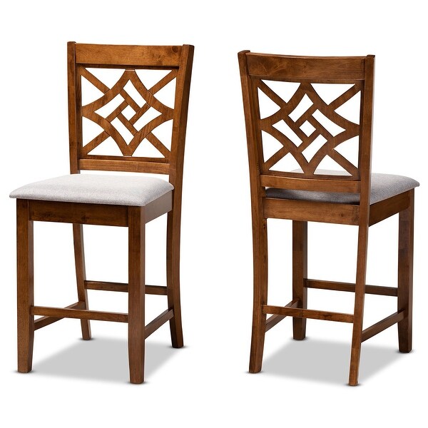 Nicolette Modern and Contemporary Transitional 2-PC Counter Stool Set