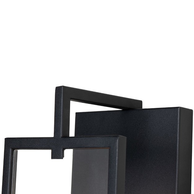 C Cattleya 1 light Incandescent Rectangle Indoor Wall Sconce With Matte Black Finish