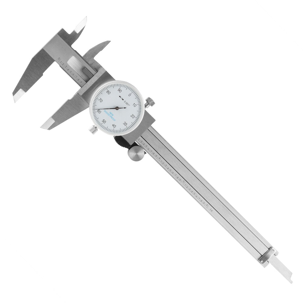 Dial Caliper   Stainless Steel and Shock Proof Tool With Plastic Carry Case  0  6 Inch Measuring Range by Stalwart