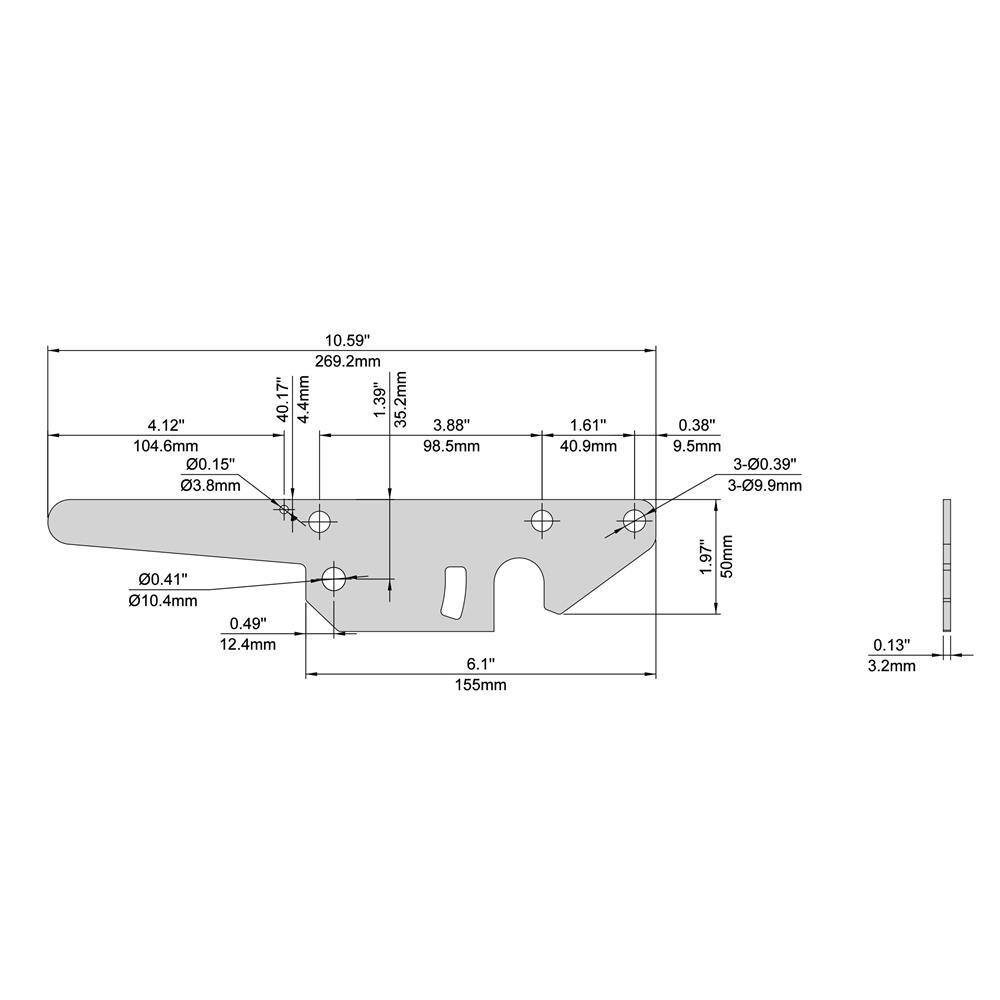 Everbilt Black Post Latch Gate Set 18101