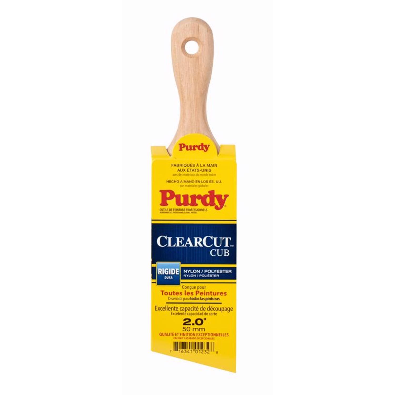 Purdy Clearcut Cub 2 in. Stiff Angle Trim Paint Brush