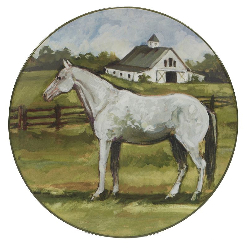 Certified International York Stables 4-pc. Dinner Plate Set