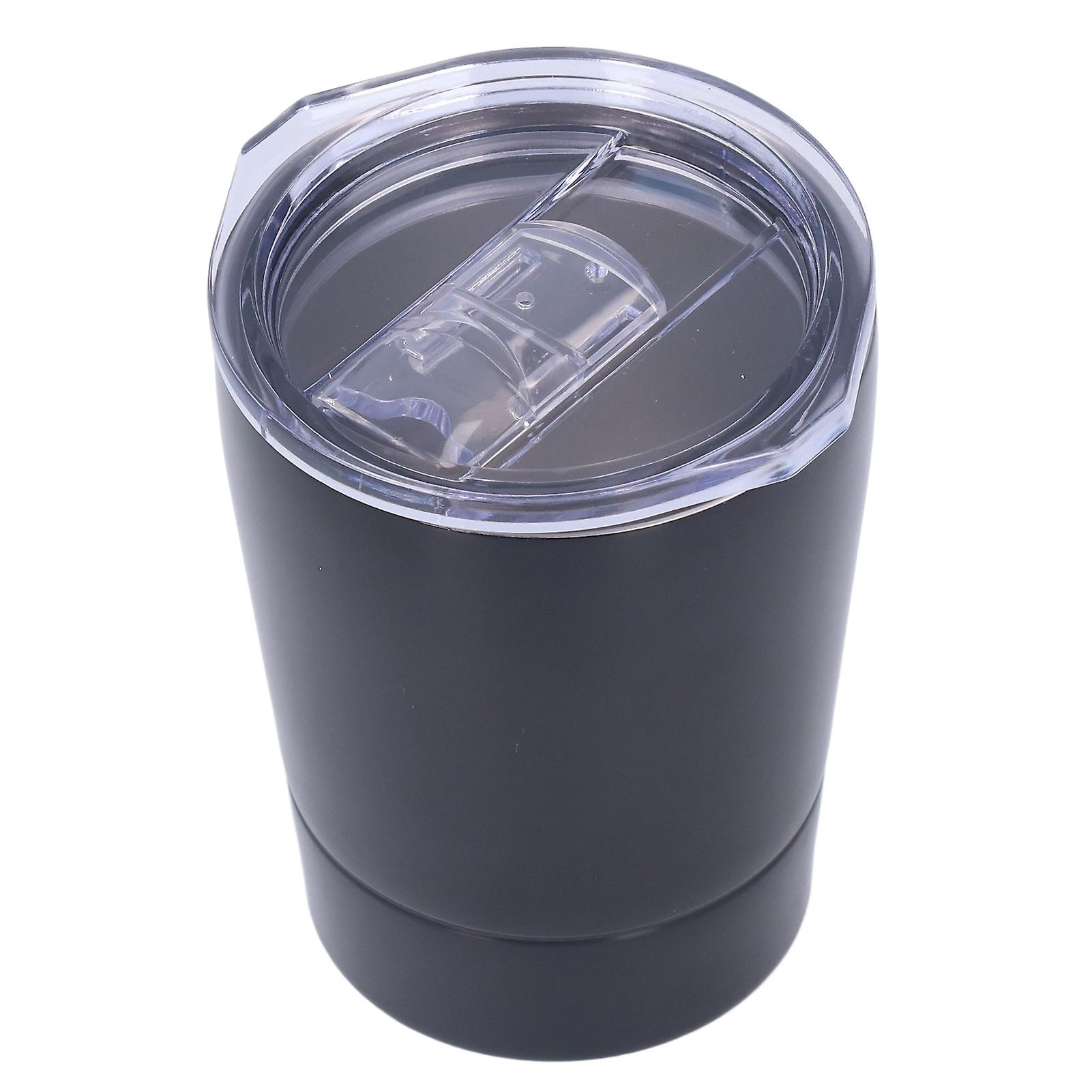 260ml Coffee Cup Stainless Steel Coffee Mug Insulated Water Cup For Outdoor Travel Officeblack