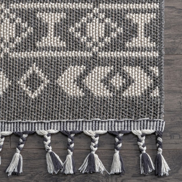 Nuloom Ryan Banded Printed Flatweave Area Rug