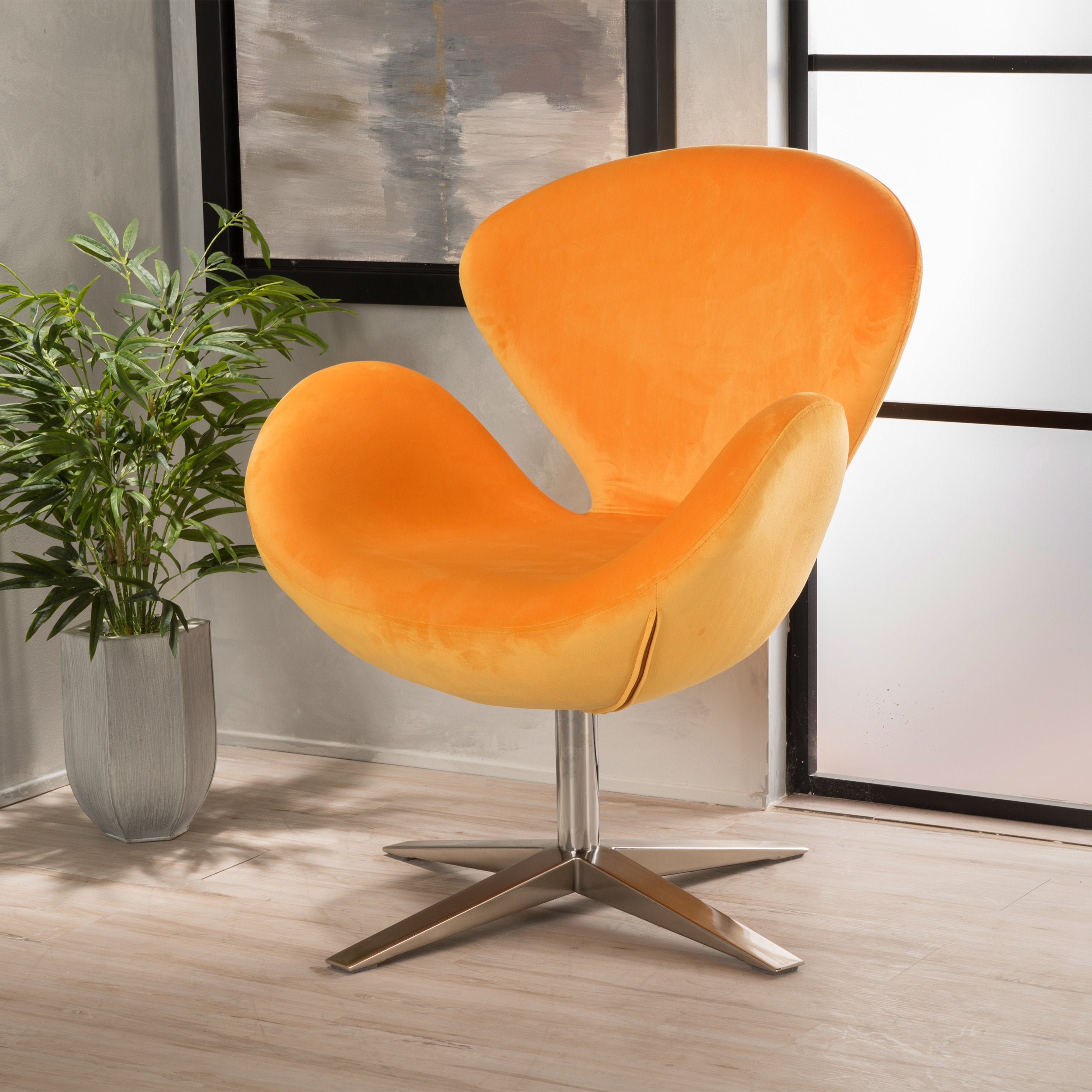 Manhatten Retro Modern Swivel Chair