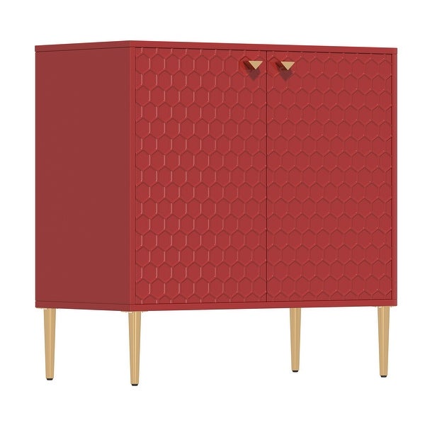 2 Door Freestanding Locker Accent Cabinet