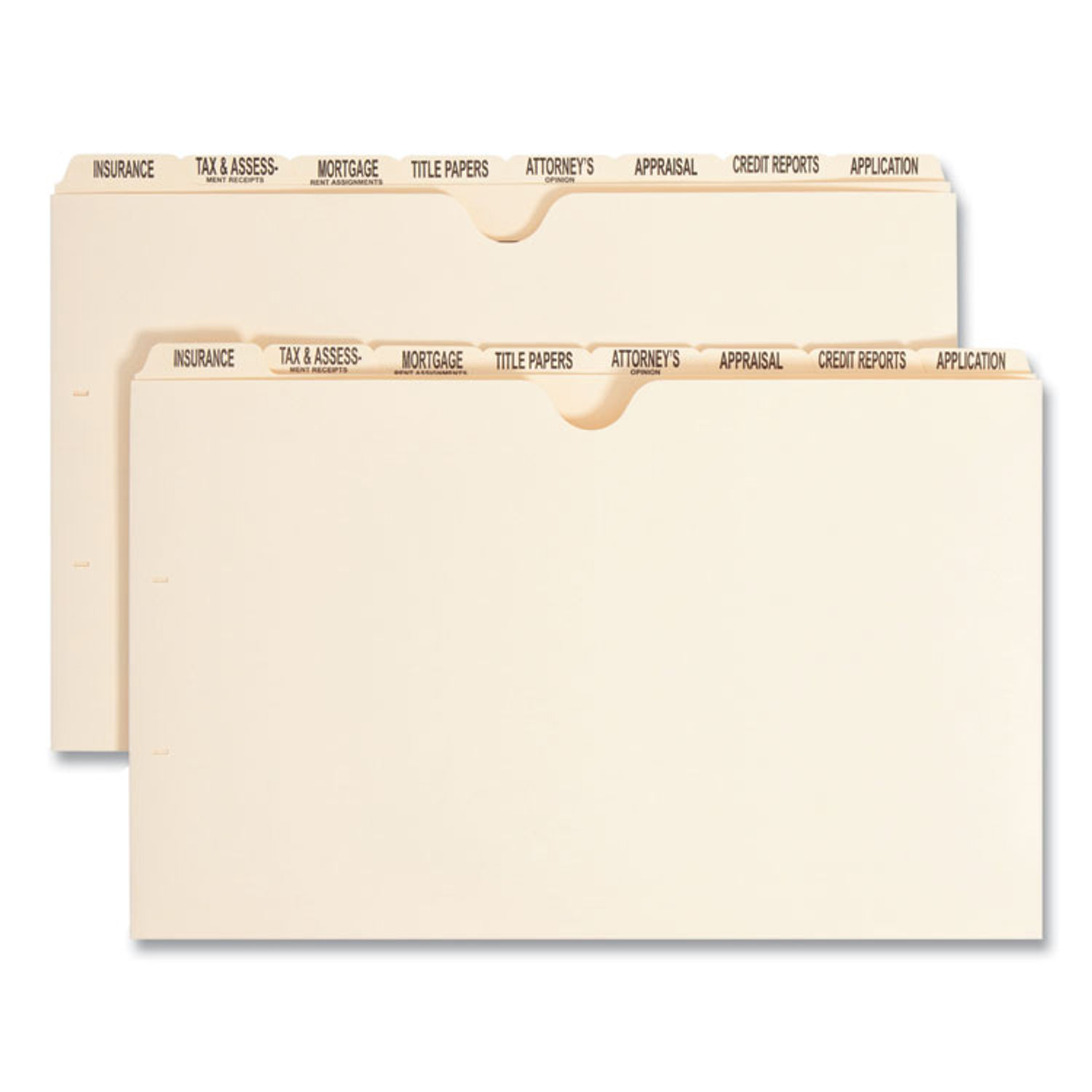 Pressboard Mortgage Folder Dividers by Smeadandreg; SMD78278