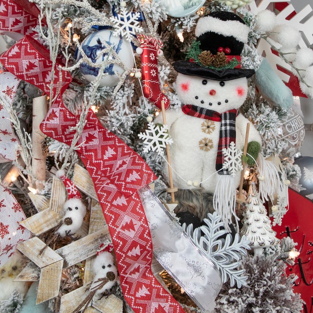 Winter Bird With Santa Hat Christmas Decoration