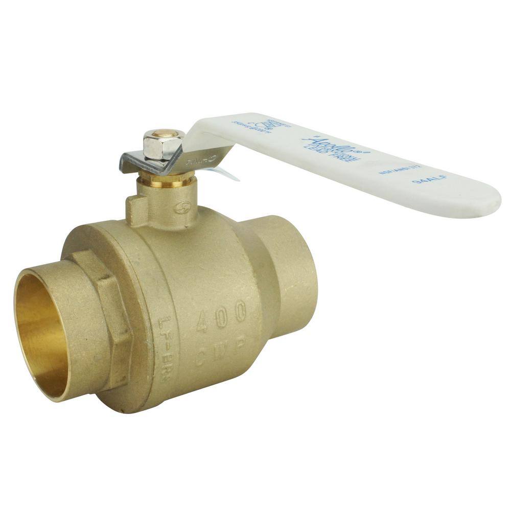 Apollo 2-12 in. Lead Free Brass SWT x SWT Ball Valve 94ALF20901A