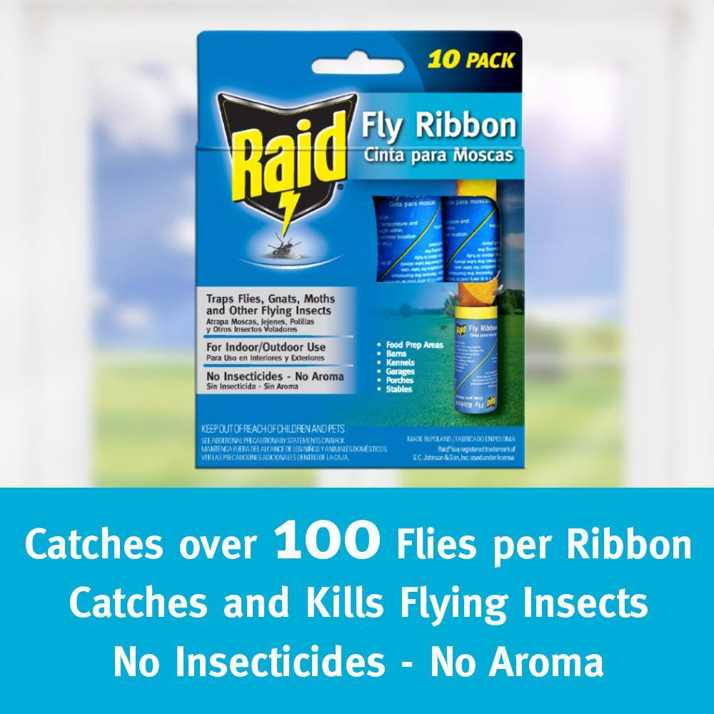 Raid Fly Ribbon Trap (10-Pack) FR10B-RAID