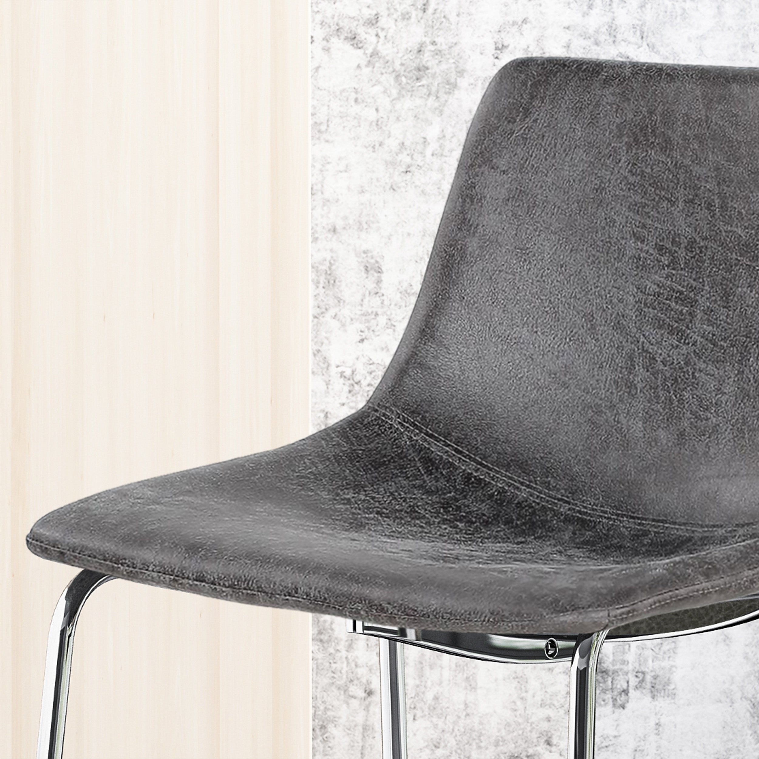 San Modern Microfiber Bar Stool