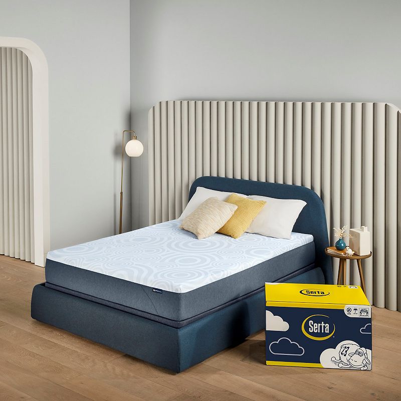 Serta Perfect Sleeper Nestled Night 10 Medium Firm Gel Memory Foam Mattress-In-A-Box