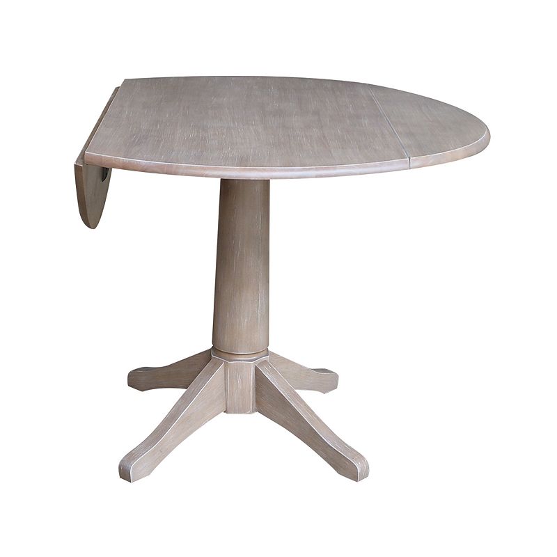 International Concepts Alexandra Drop Leaf Pedestal Table