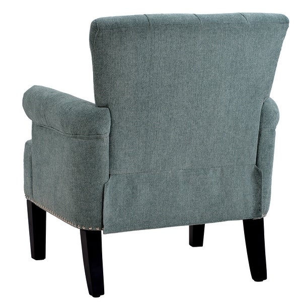 Accent Rivet Tufted Polyester Armchair