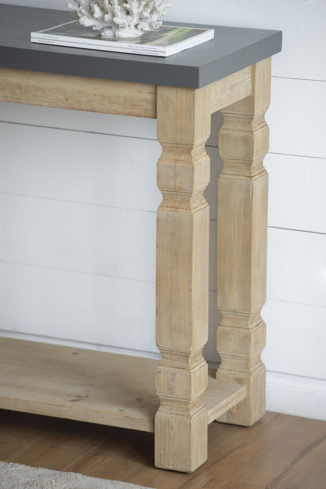 Wood Console Table 42x16x31 quot  Traditional   Console Tables   by Fantastic Decorz LLC  Houzz