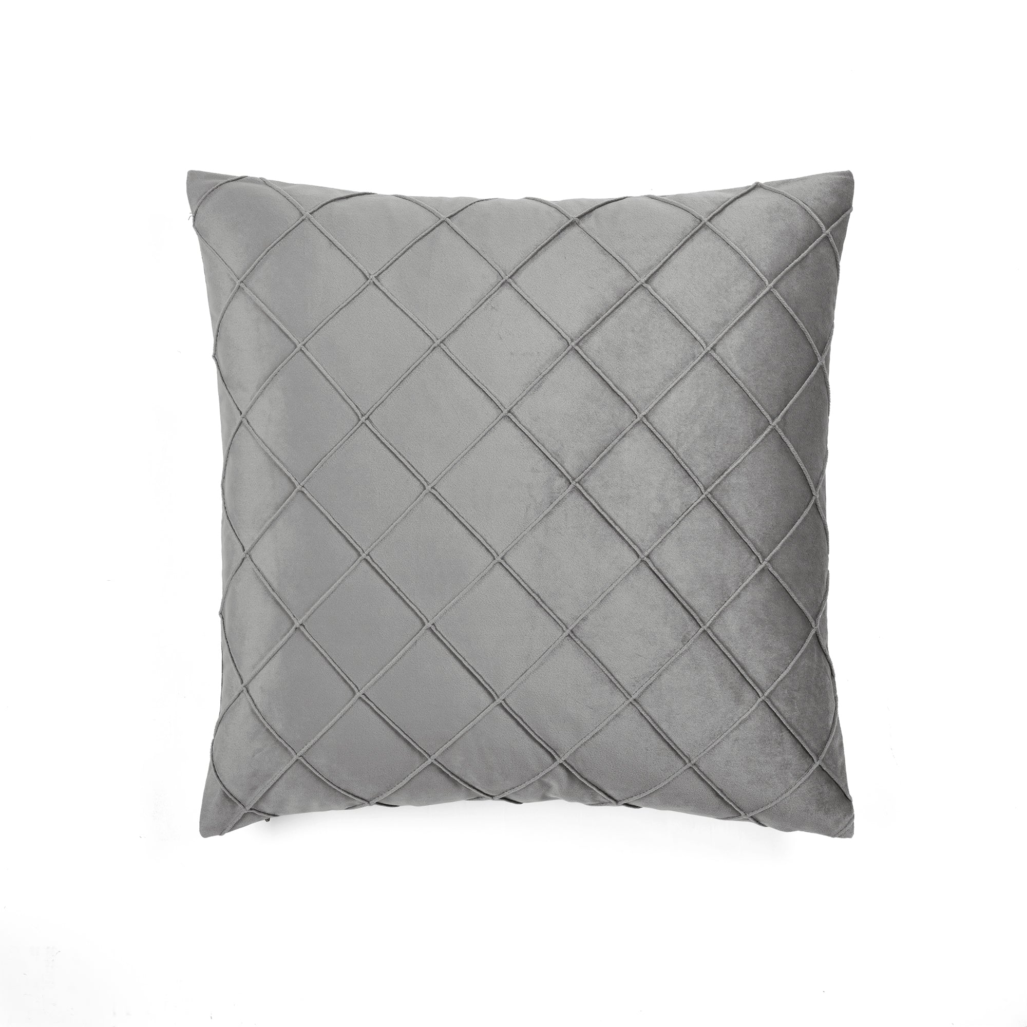 Velvet Diamond Pintuck Decorative Pillow Cover