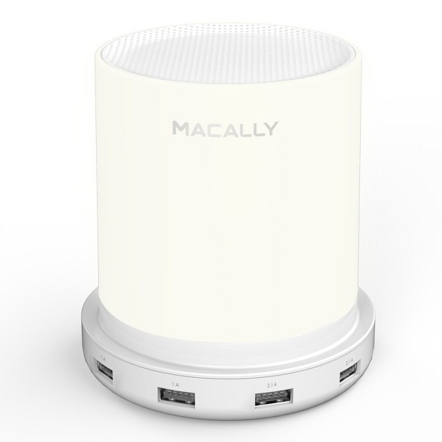 Macally Led Dimmable Warm White Desk Nightstand And Bedside Charging Lamp