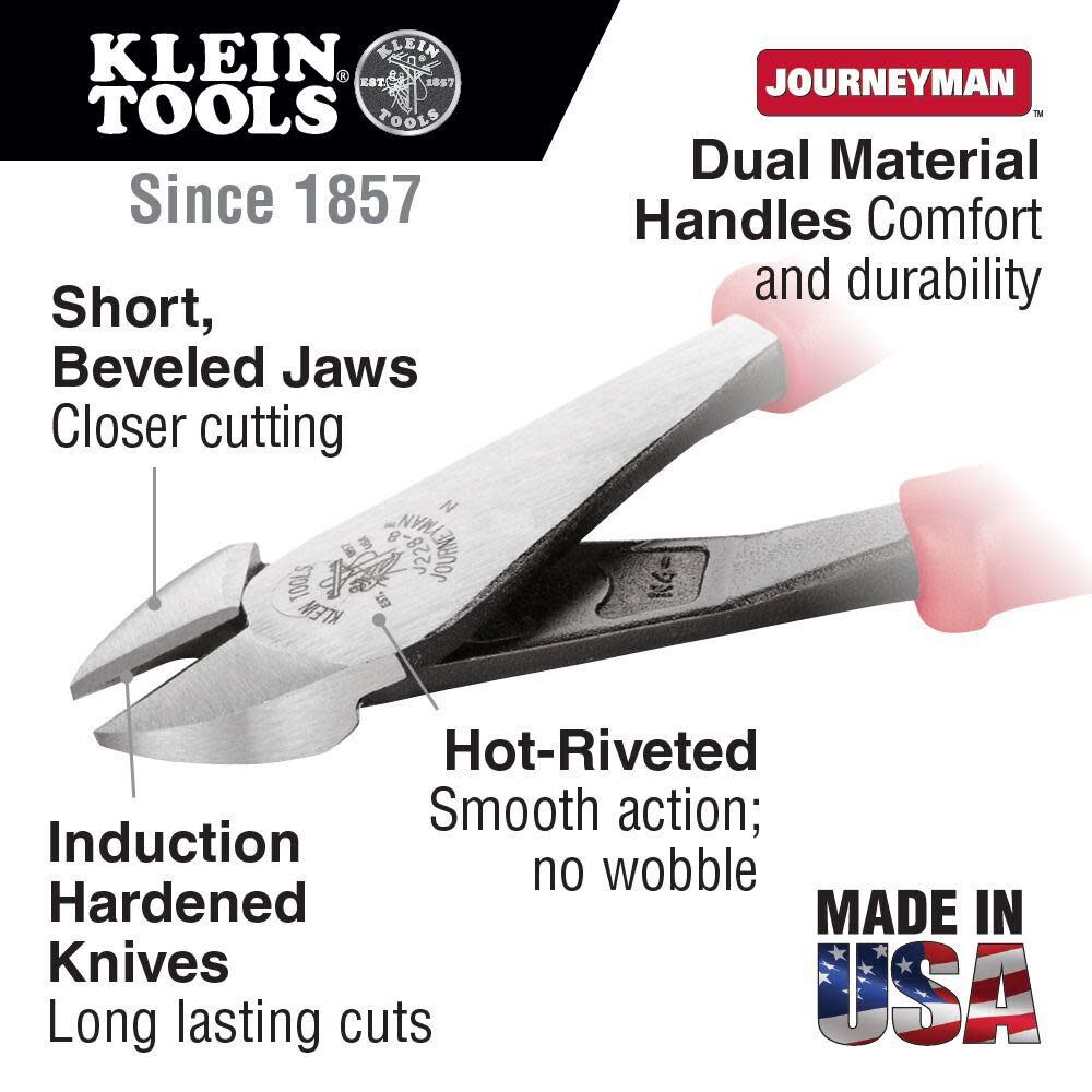 Klein Tools Journeyman Diagonal Cutting Pliers J2288 from Klein Tools