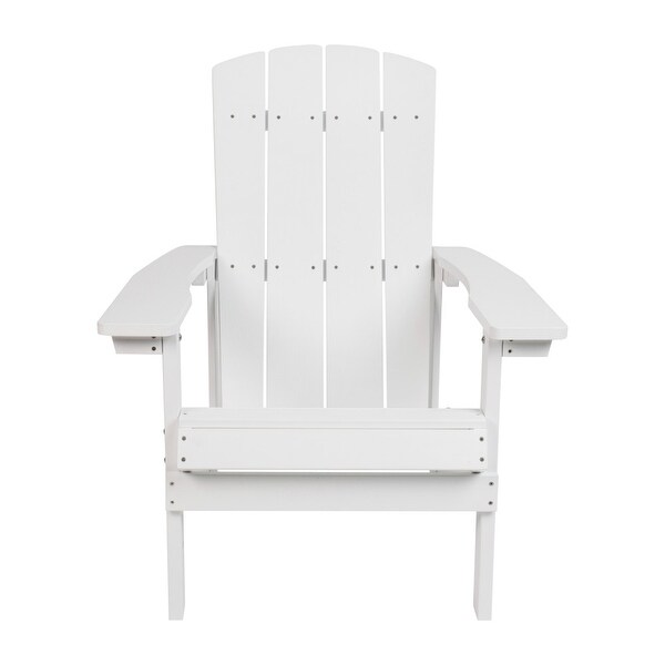 Allweather Poly Resin Wood Outdoor Adirondack Chair (Set of 4)