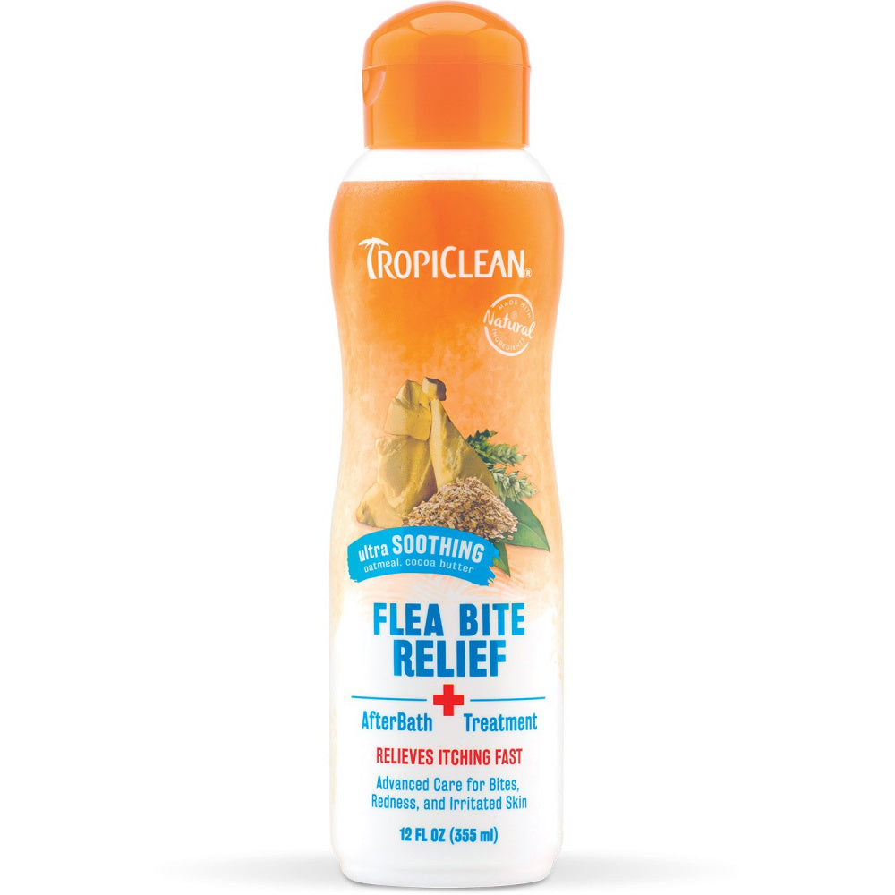 Tropiclean Flea  Tick After Bath， Bite， Relief Treatment for Dogs  C