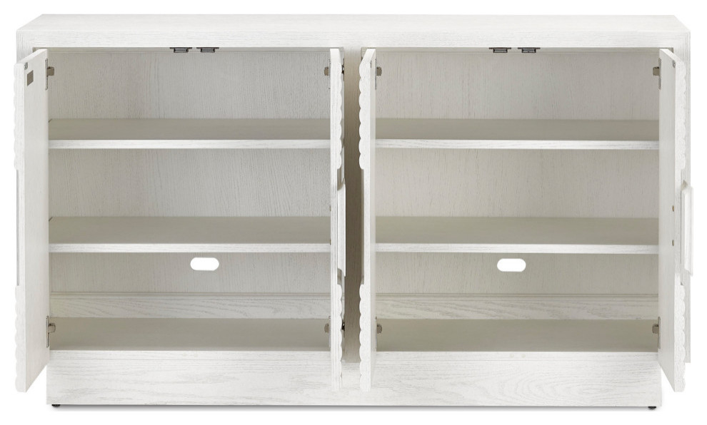 Morombe White Cabinet   Transitional   Accent Chests And Cabinets   by Currey  ampCompany  Inc.  Houzz