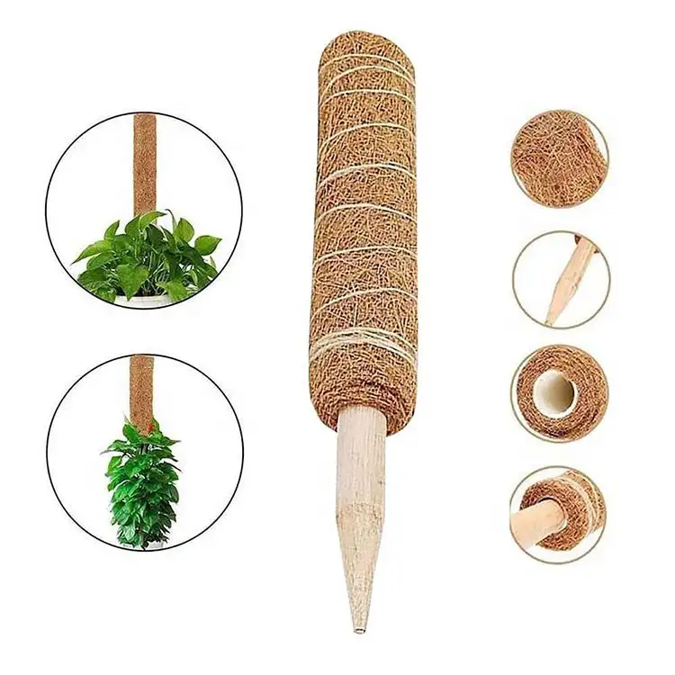 Most Popular In 2023 Factory Good Price Garden Supplies Plant Climbing Pole Garden Coir Totem Pole Moss Pole Indoor Or Outdoor