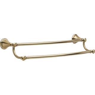 Delta Cassidy 24 in. Double Towel Bar in Champagne Bronze 79725-CZ