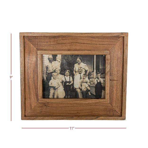 5x7 Inch Natural Wood Picture Frame With Mdf amp Glass By Foreside Home amp Garden