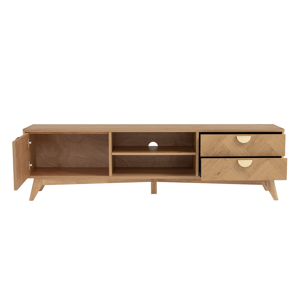 LOFTUS Entertainment TV Unit 180cm - Oak