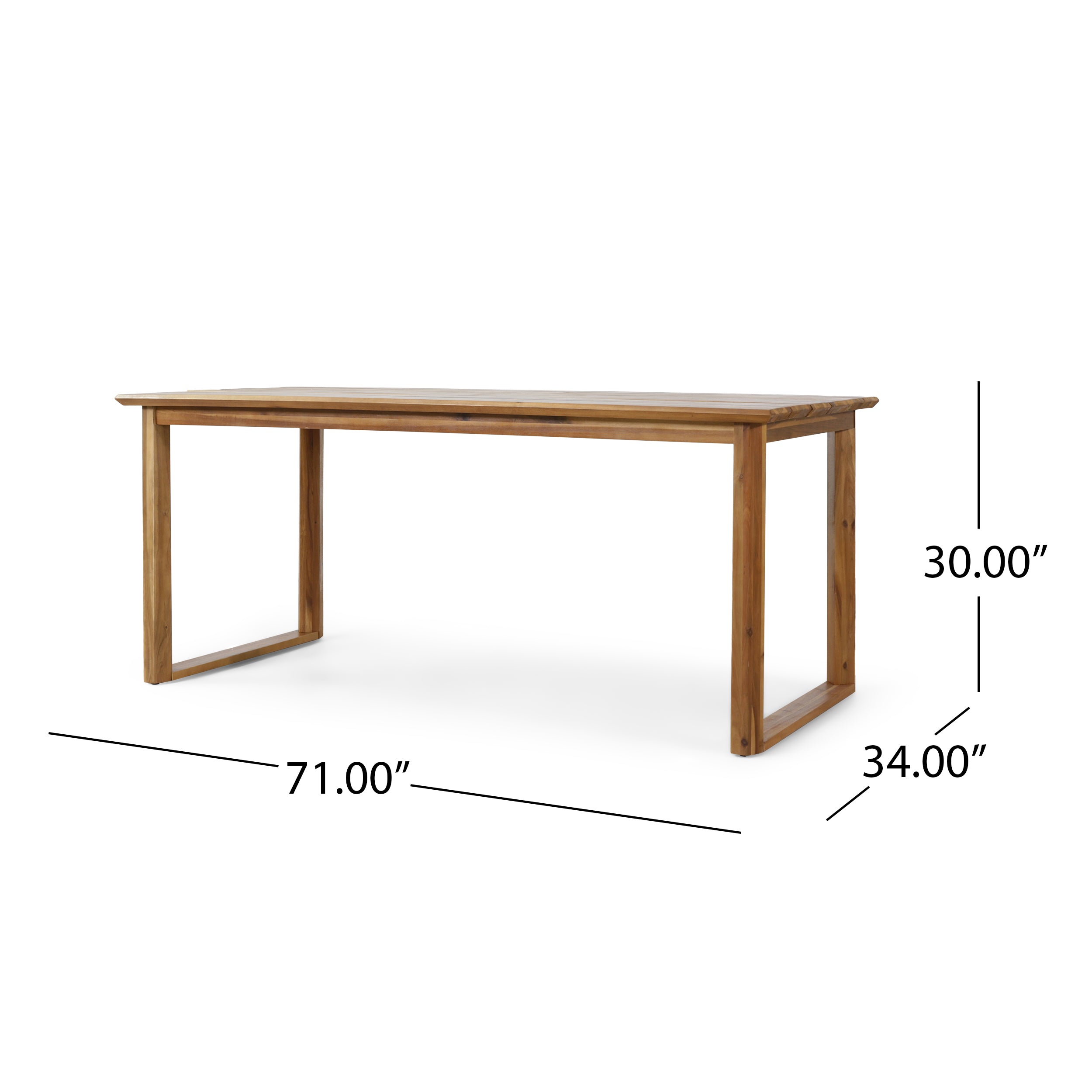 Conifer Outdoor Acacia Wood Dining Table