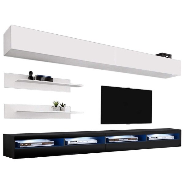 Fly I1 35TV Wall Mounted Floating Modern Entertainment Center