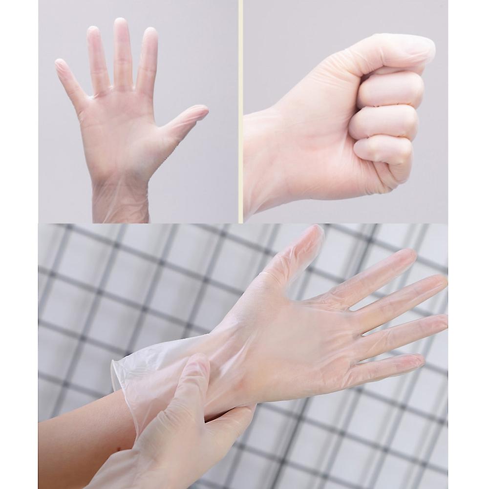 50pcs Disposable Tattoo Latex Gloves Practical Eyebrow Lip Tattoo Hand Protect Gloves (l)