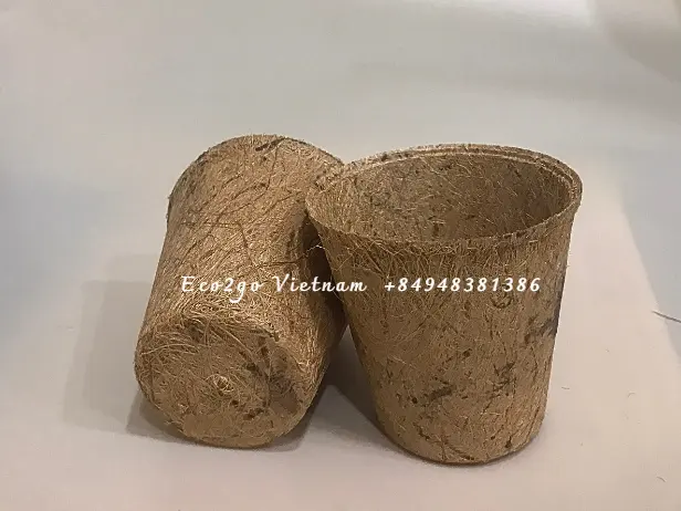 Coconut Fiber Flower Pot For Garden/ Coconut Fiber Pot Cup / Coconut Coir Fiber Pot For Grow Plant