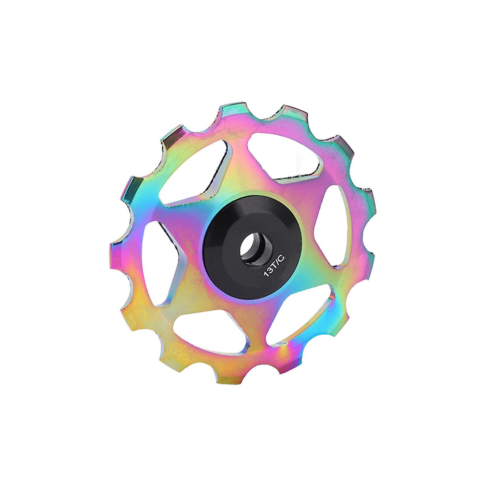 Rear Derailleur Pulley 13t Aluminum Sealed Bearing Jockey Wheel For Mountain Road Bikecolorful