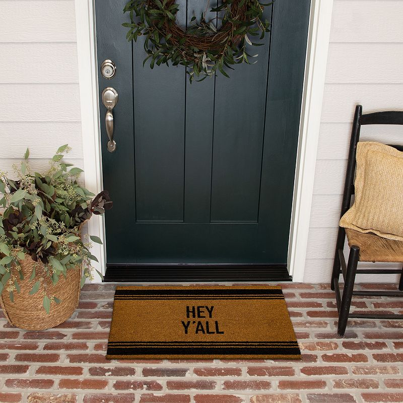 Sonoma Goods For Life® Hey Y'All Coir Doormat - 18'' x 30''