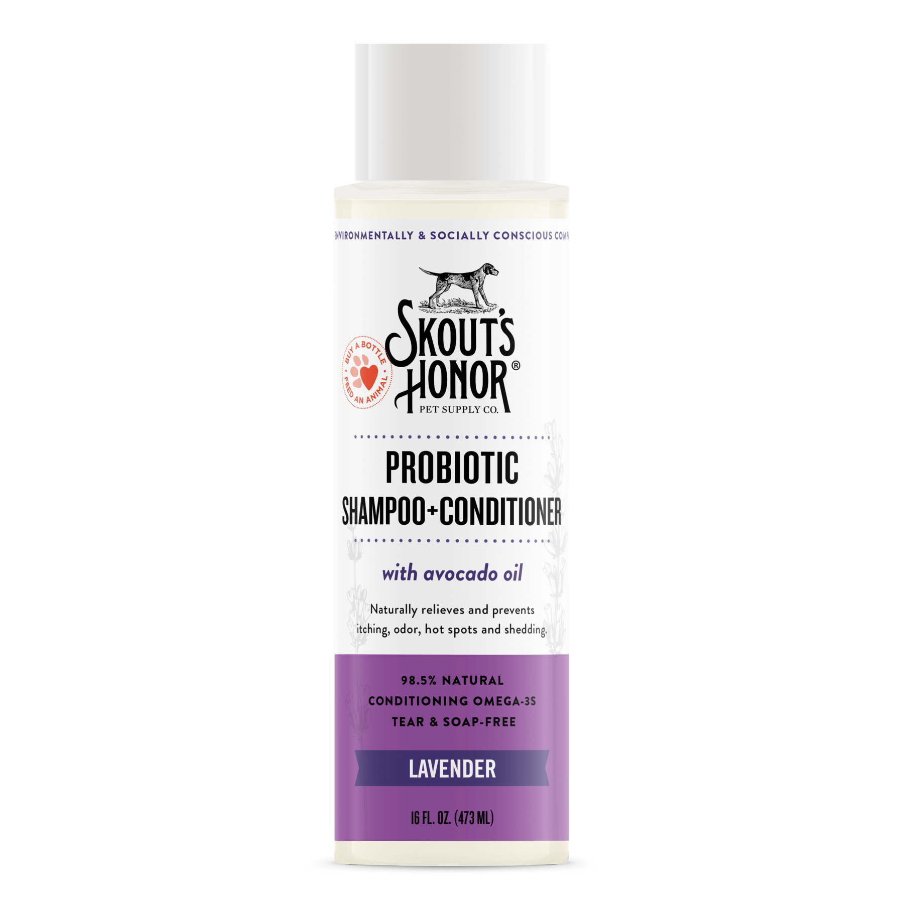 Skouts Honor Probiotic Conditioner Lavender For Dogs  Cats