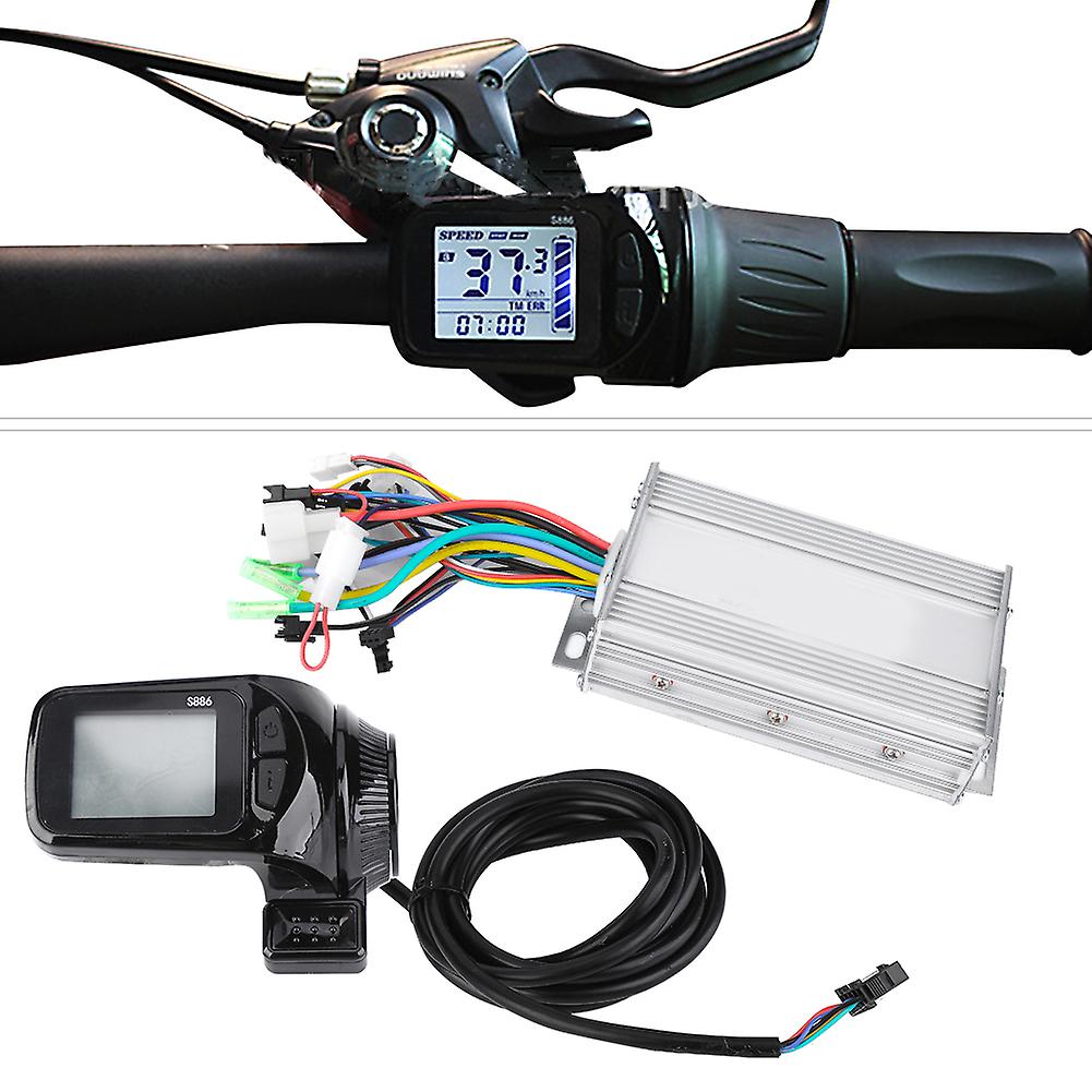 Waterproof Lcd Display Panel Electric Bicycle E Bike Scooter Brushless Controller Kit(500w48v )